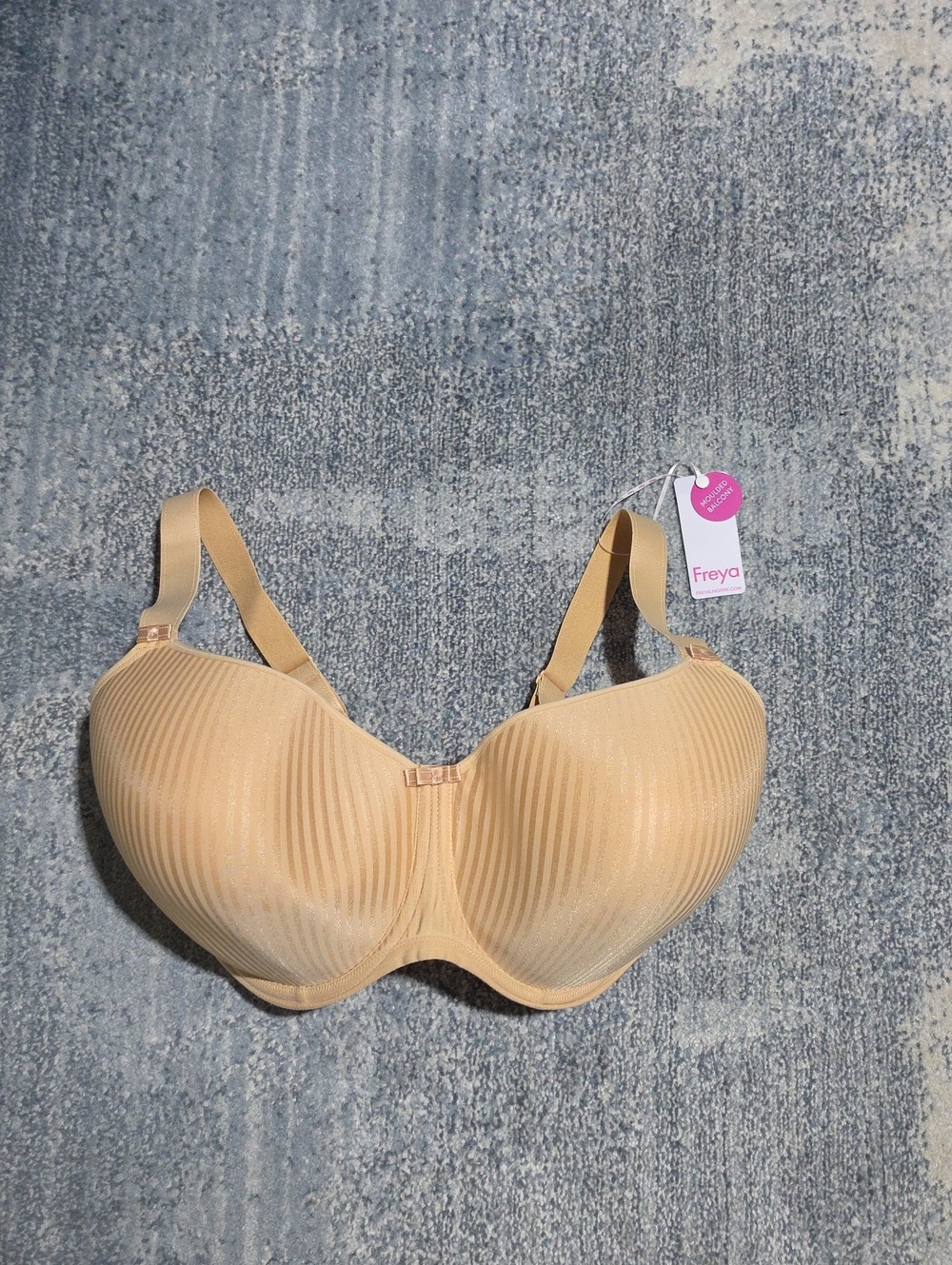 Freya Beige Nude Full-Coverage Seamless Underwire Bra Size 36K.